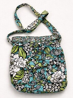 Vera Bradley Island Blooms Quick Draw Floral Bucket Bag Adjustable Strap
